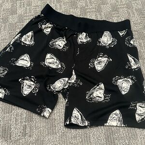 Cat & Jack Pajama Shorts Great White Shark Print XL (14)